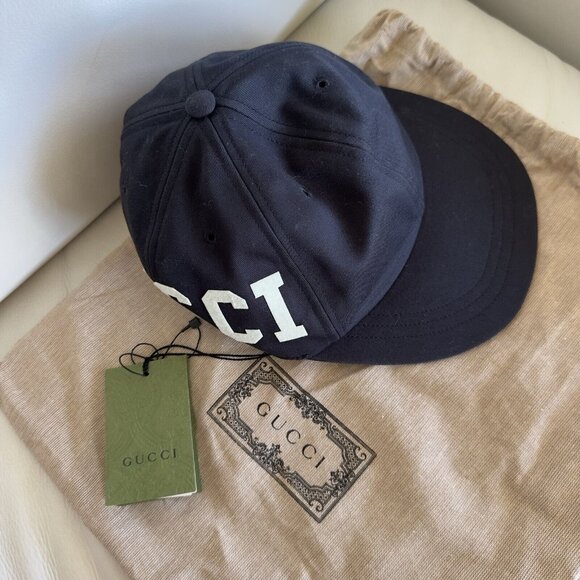 NWT GUCCI CAP MONOGRAM DAD BASEBALL GG LOGO 751400 4HA0M 1077 BLACK - Picture 11 of 11